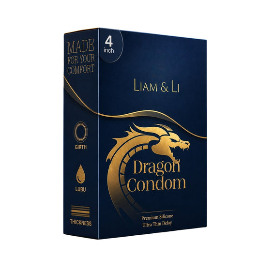 Liam & Li Dragon Condome For Men 4-inch Durable Size Skin-Friendly Comfortable Fit – Single Piece | Ultra Soft | Long Lasted