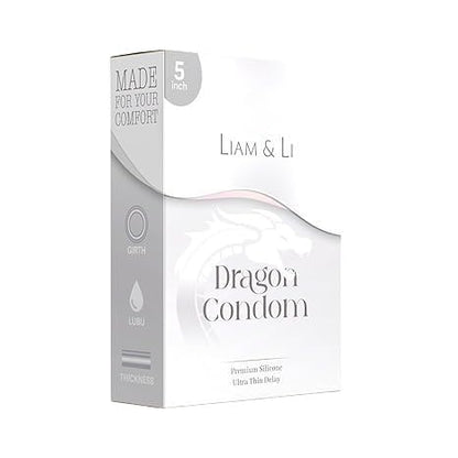 LIAM & LI Big Extra Size five-Inch Drag-on Condom for Men | Long-Lasting, Ultra-Thin Extra Time & Comfort | Single Pack