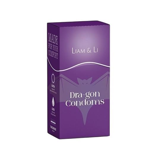 LIAM & LI Premium Size Dragon Condom for Men 5 Inch – Big Size Textured Condom – Skin-Friendly – Comfortable Fit – Single Piece Personal Protection