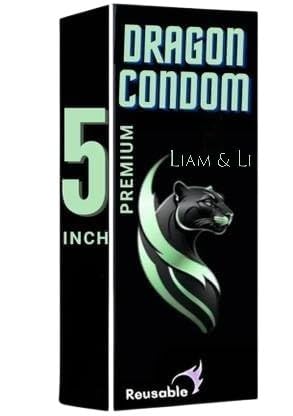 LIAM & LI Dragons Cond-om For Men 5-inch for regular use | Ultra Soft | Long Lasted | Extra Pleasure | Extra size