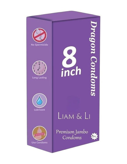 LIAM & LI Dragons Cond-om For Men 5-inch for regular use | Ultra Soft | Long Lasted | Extra Pleasure | Extra size