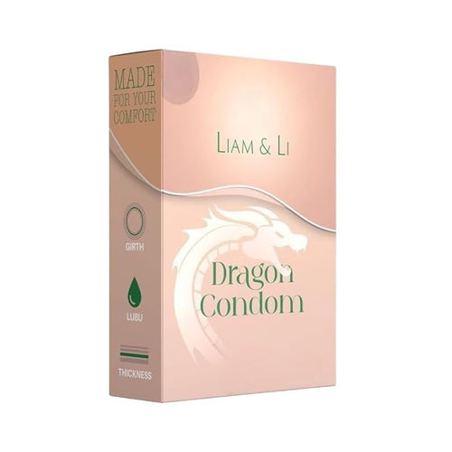 LIAM & LI Imported Dragon Condoms for Men – 5 Inch, Extra Long Size, Ultra Thin