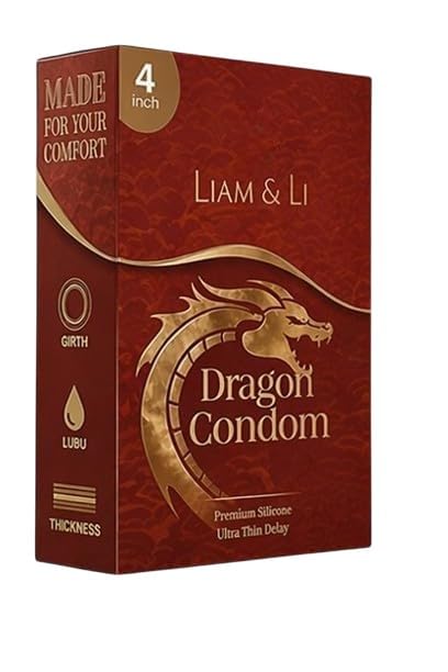 LIAM & LI Big Extra Size Dragon 4 inch for Man Size | Extra Time| long-lasting | ultra thin premium | (PACK OF 1)