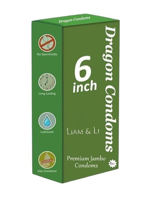 LIAM & LI Imported Big Size Non Latex Dragon for Men (6 inch)