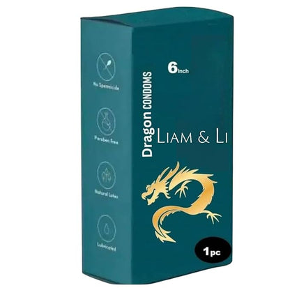 LIAM & LI Dragon Condom 6-Inch – Regal Design, Smooth Texture, and Elevated Experience