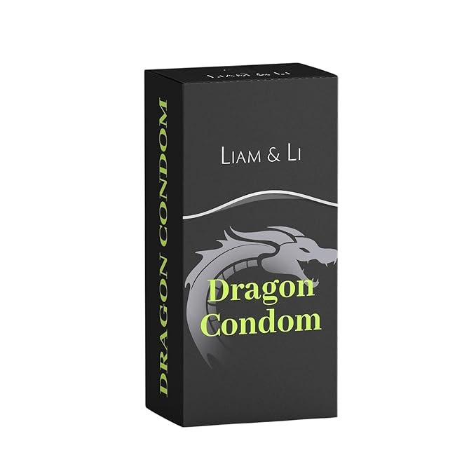 LIAM & LI Dragon Condom for Men with Smooth Texture and Comfortable Fit | 7 Inch Length | 1 Piece Pack