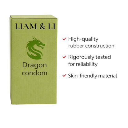 LIAM & LI Premium Size Dragon for Men 6 Inch – Big Size Textured – Skin-Friendly – Comfortable Fit – Single Piece Personal Protection