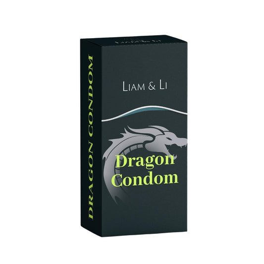 LIAM & LI Dragon Condom, Premium, Ultra Thin Delay, 8 Inch