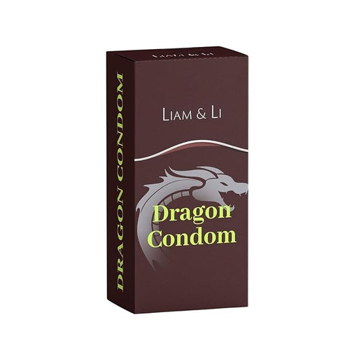 LIAM & LI Premium Size Silicone Dragon Condom for Men 6 Inch – Big Size Textured Condom – Skin-Friendly Silicone – Comfortable Fit – Single Piece Personal Protection