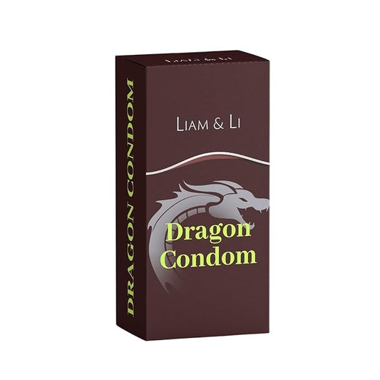 LIAM & LI Premium Size Silicone Dragon Condom for Men 6 Inch – Big Size Textured Condom – Skin-Friendly Silicone – Comfortable Fit – Single Piece Personal Protection