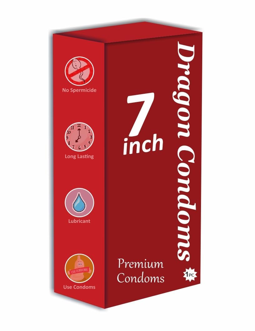 LIAM & LI Extra Time Condom for Men's | 1 Piece | Extra Size | Smooth & Comfortable Fit
