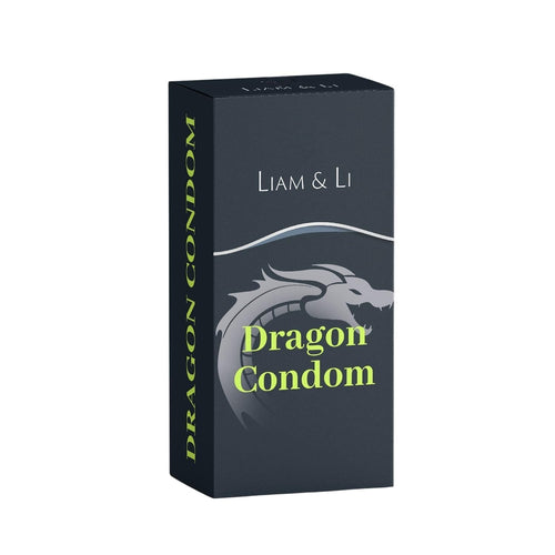LIAM & LI Dragon Condom Dotted Condoms for Men | 6 Inch - 1 Count
