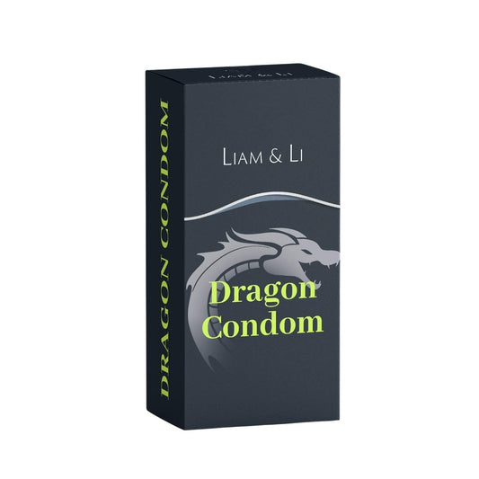 LIAM & LI Dragon Condom Dotted Condoms for Men | 6 Inch - 1 Count