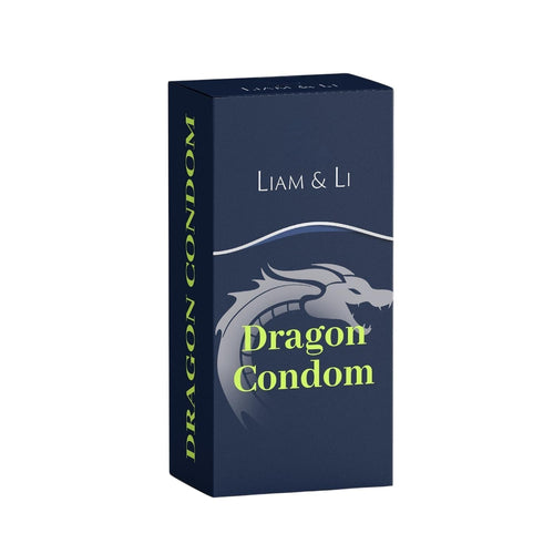 LIAM & LI Dragon Condoms for Men, Extra Large Size, Ultra Soft, Long Lasting 9-inch