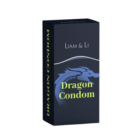 LIAM & LI Dragon Condom for Men | Texture for Comfortable Fit | Easy to Use Protective Condom for Personal Intimacy | 5 Inch Length | 1 Piece Pack