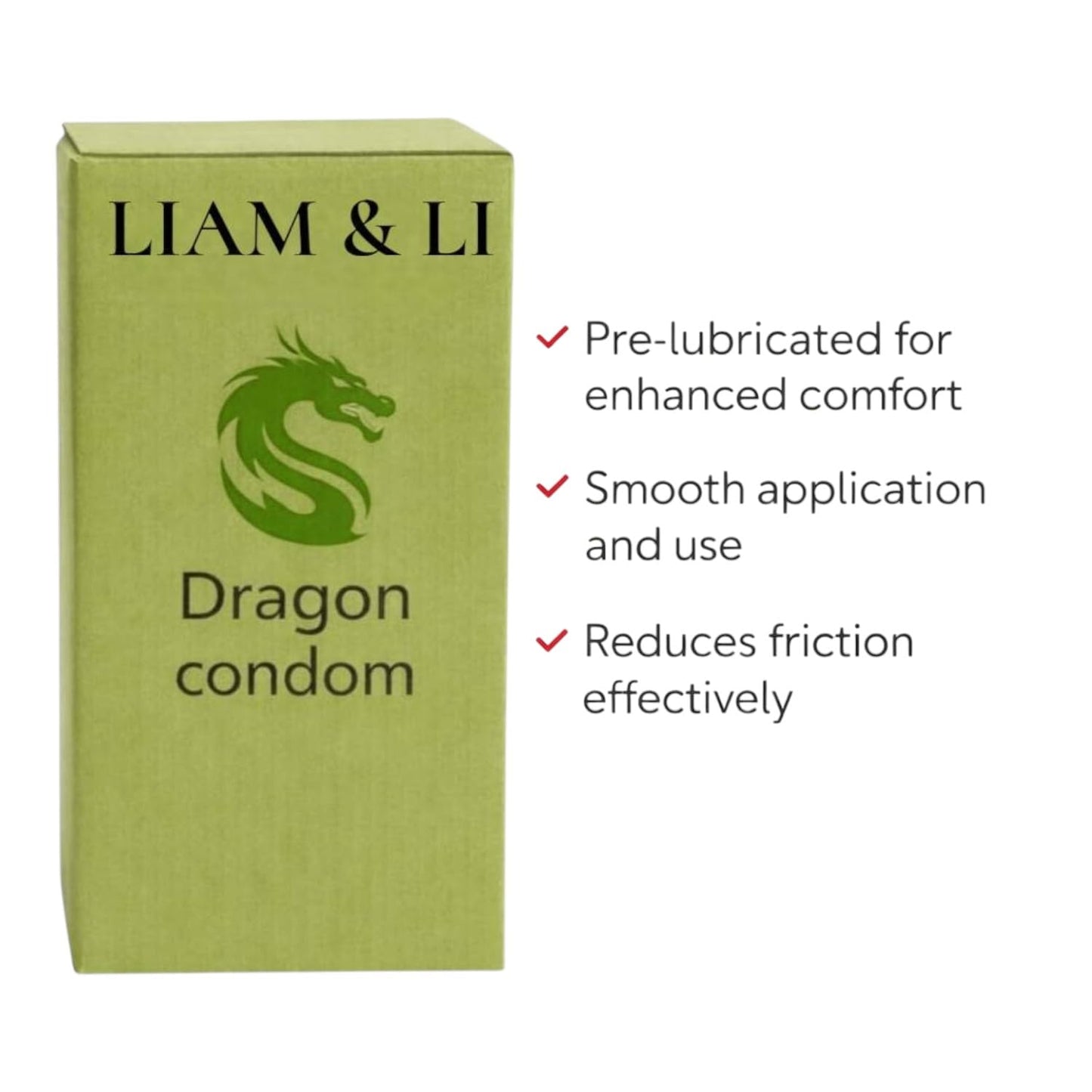 LIAM & LI Premium Size Dragon for Men 6 Inch – Big Size Textured – Skin-Friendly – Comfortable Fit – Single Piece Personal Protection