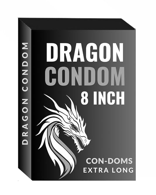 LIAM & LI Dragons Cond-om For Men 8-inch for regular use | Ultra Soft | Long Lasted | Extra Pleasure | Extra size |