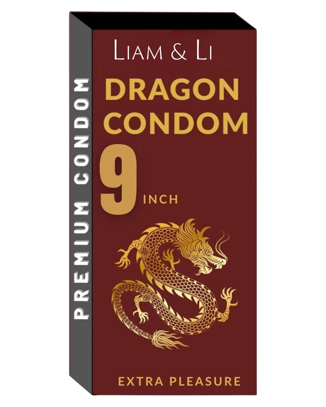 LIAM & LI Dragon 9-inch for men 7 in Horse Power Premium Dragon | Ultra Soft, Durable & Comfortable | Safe & Reliable Intimate Wellness Product