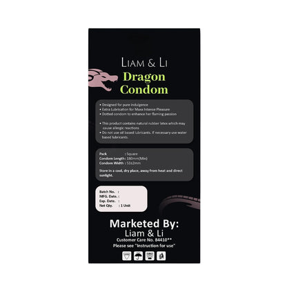 LIAM & LI Imported Dragon Plus for men 5 INCH