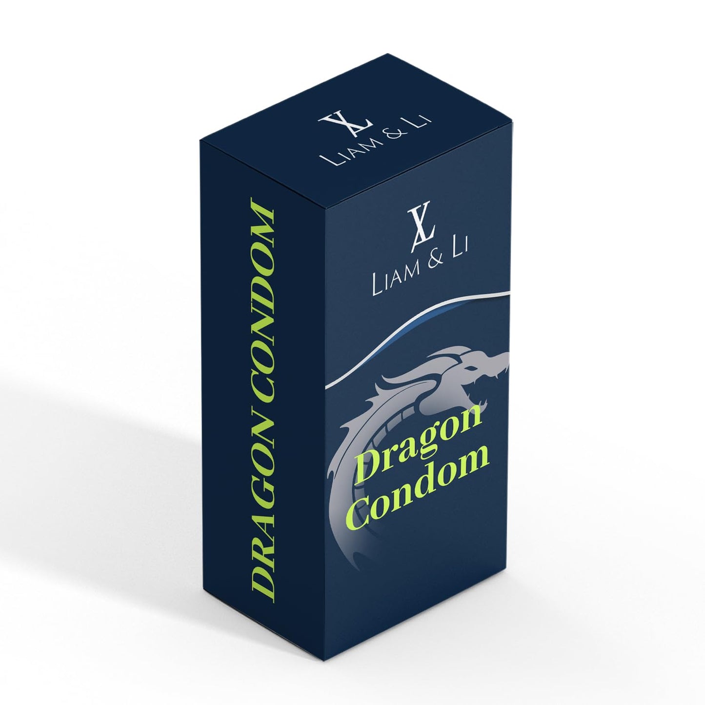 LIAM & LI Dragon Style Silicone Condom 8-Inch | Premium Textured Design for Elevated Experience (Dragon Condom-V)
