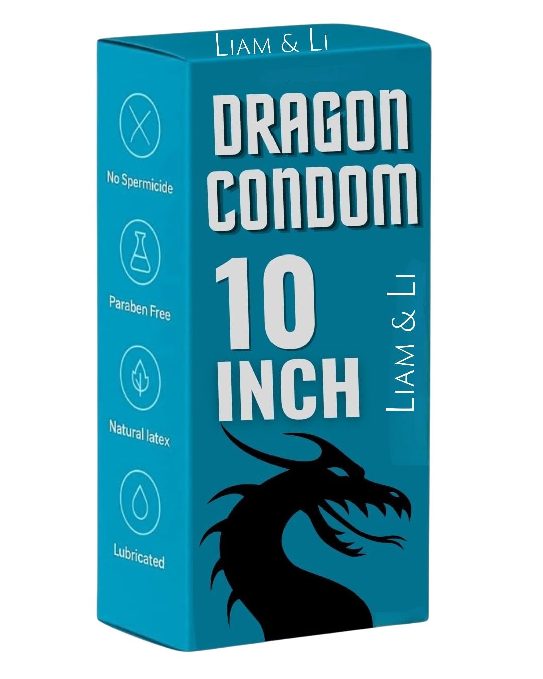 LIAM & LI Premium Dragon Condom 10-Inch | Ultra Smooth & Comfort Fit | Strong & Reliable