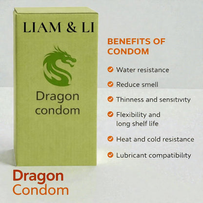 LIAM & LI Premium Size Dragon for Men 6 Inch – Big Size Textured – Skin-Friendly – Comfortable Fit – Single Piece Personal Protection