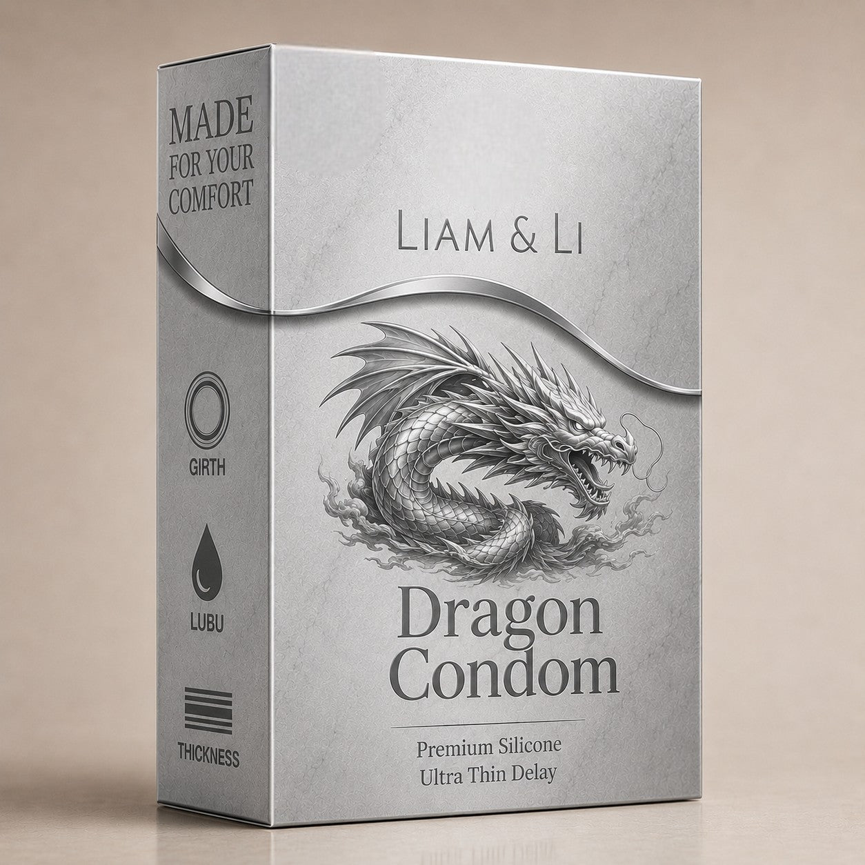 LIAM & LI Dragon for men 7 in Horse Power Premium Dragon | Ultra Soft, Durable & Comfortable | Safe & Reliable Intimate Wellness Product