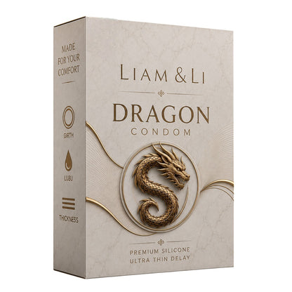 LIAM & LI Dragons Condom For Men for regular use | Ultra Soft | Long Lasted | Extra Pleasure | Extra size |