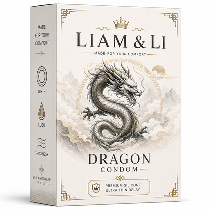 LIAM & LI Dragons Cond-ome For Men 10-inch for regular use | Ultra Soft | Long Lasted | Extra Pleasure | Extra size