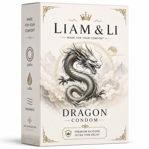 LIAM & LI Dragons Cond-ome For Men 10-inch for regular use | Ultra Soft | Long Lasted | Extra Pleasure | Extra size