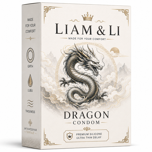 LIAM & LI Dragons Cond-ome For Men 10-inch for regular use | Ultra Soft | Long Lasted | Extra Pleasure | Extra size
