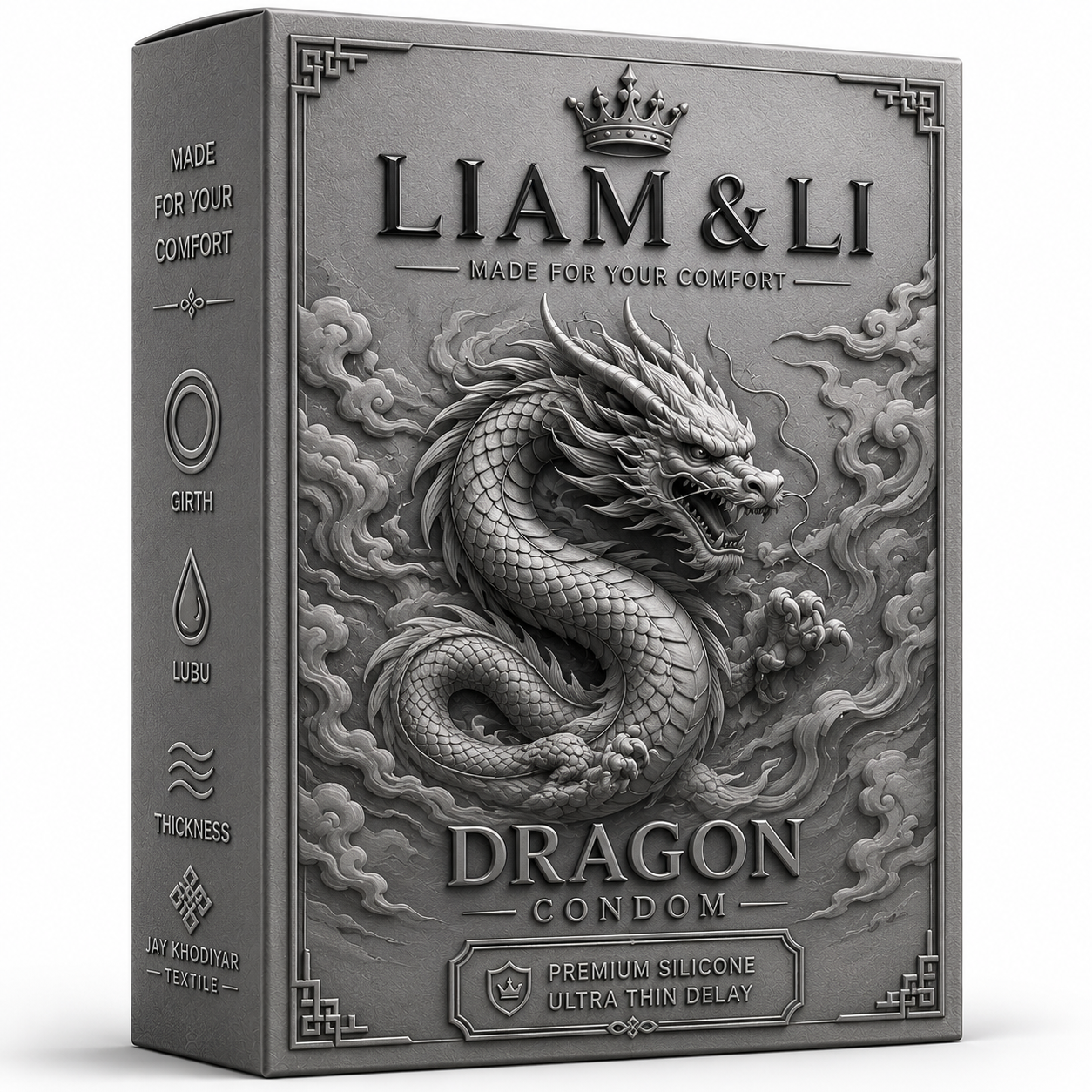 LIAM & LI Dragon Condom For Men 10-inch for regular use | Ultra Soft | Long Lasted